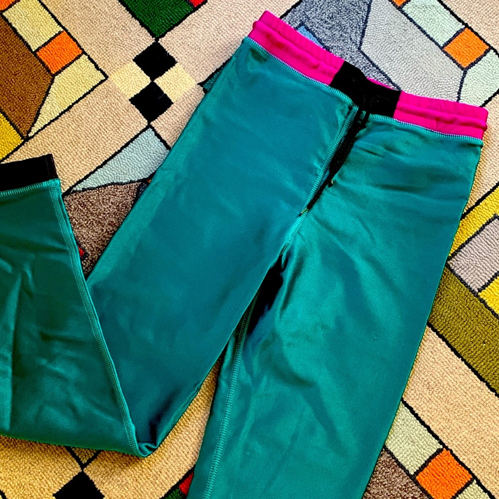 High Rise 80s Barbie Spandex Pants, Vintage